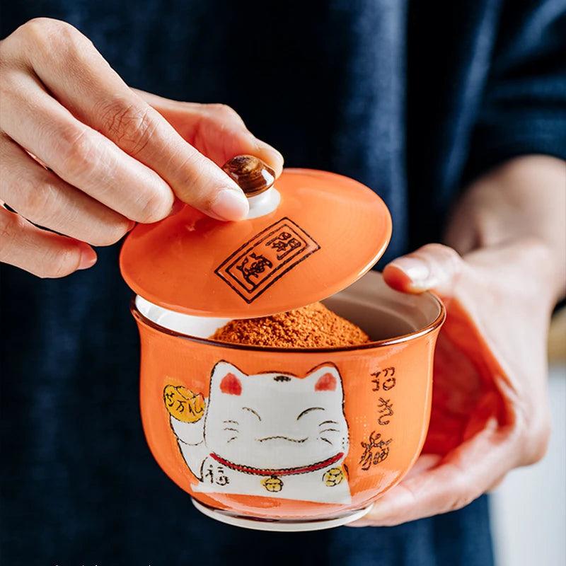 Unique Kitchen Decor Spice Organization
Lucky Cats
Lucky Cat Condiment Set
Lucky Cat
Kitchen Style Ceramic Condiment Jars Featuring Lucky Cat Designs
Kitchen Decor Japanese Condiment Set
Good Fortune
Ceramic Containers
Ceramic Condiment Containers
Adorable