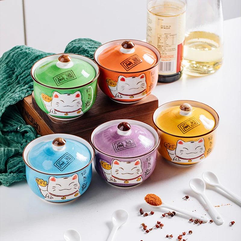 Unique Kitchen Decor Spice Organization
Lucky Cats
Lucky Cat Condiment Set
Lucky Cat
Kitchen Style Ceramic Condiment Jars Featuring Lucky Cat Designs
Kitchen Decor Japanese Condiment Set
Good Fortune
Ceramic Containers
Ceramic Condiment Containers
Adorable