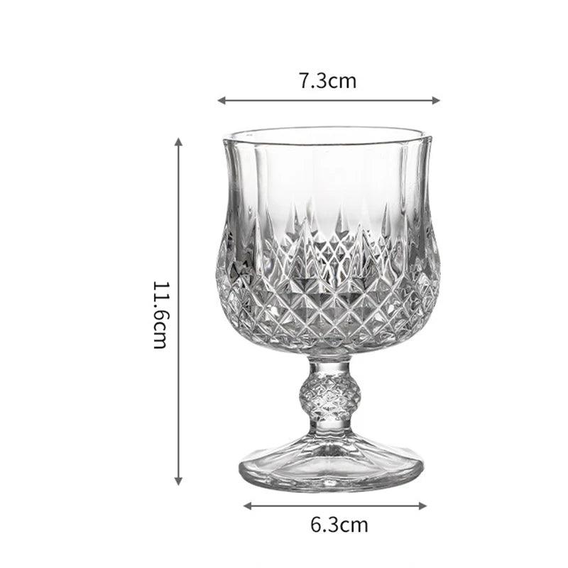 Luxury Glass Goblet Red Wine Goblet Crystal Goblet Handcrafted Elegant Timeless Hand-Blown Wine Lover Special Occasions Statement Piece Drinkware