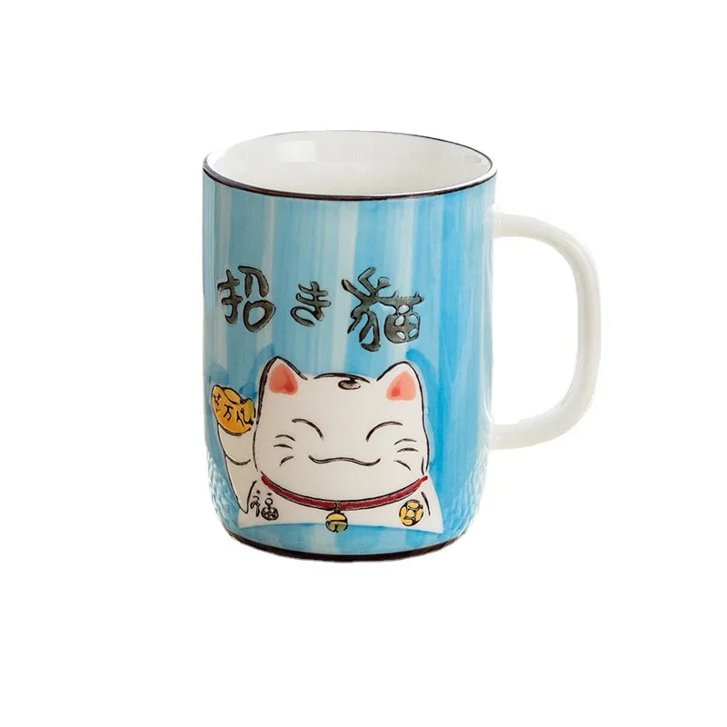 clHouse & Home
Japanese Maneki-neko coffee cup Large 400ml tea mug Hand-painted kitchen drinkware Kawaii lucky cat water cup Green handle ceramic mug Unique gift for cat lovers Oriental style tea ware
#UKHomeDecor #BritishHome #UKGifts #HomeDécorUK #ShopUK