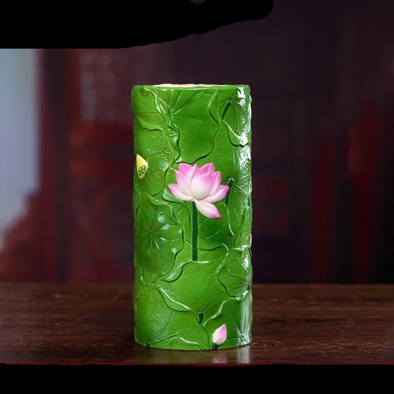 Unique Tranquility Spiritual Space Serene Atmosphere Peace Meditation Home Decor Harmony Handcrafted Calming Energy Buddhist Candlestick
spiritual decor
religious items
lotus serenity
lotus candle holder
Feng Shui
ceramic candle holder
butter candle holder
Buddhism
Buddha ware