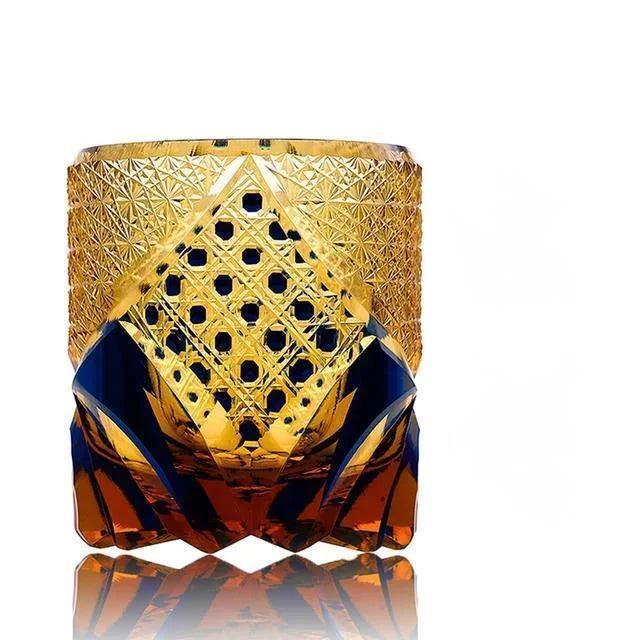 Whiskey Glass Amber Crystal Handcrafted Luxury Elegant Unique Hand-Cut Special Occasions Connoisseur
Utensils Drinkware
Home Decor Gift