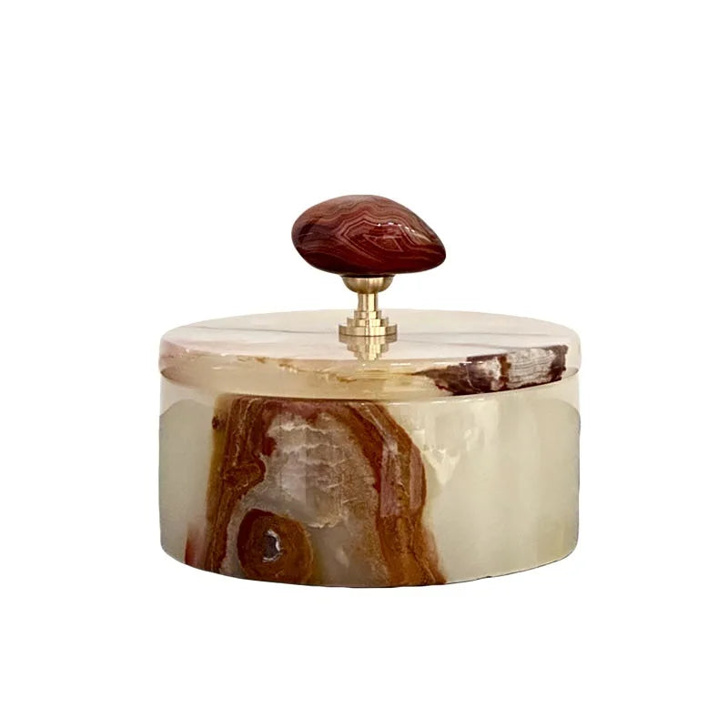 "Stone Keeper" Agate Lidded