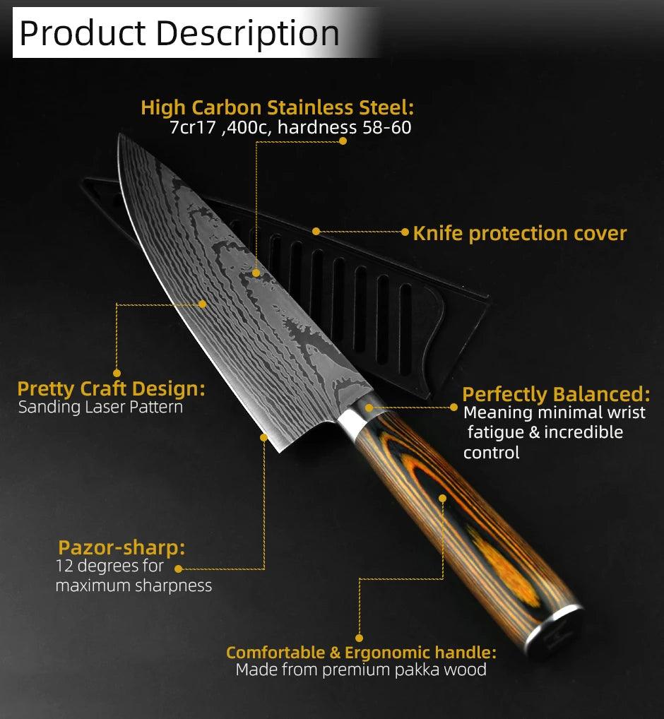 Ultra-Sharp
Stainless Steel
Serious Cook
Precise Cuts
Performance Premium
Kitchen Upgrade
Kitchen Complete Set
Japanese Chef Knife Set
Home Chefs Professional-Grade
Exquisite Design
Essential Knives
Ergonomic Handles Handcrafted