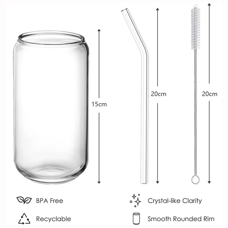 "Bridgeport Can" Borosilicate Glass Set