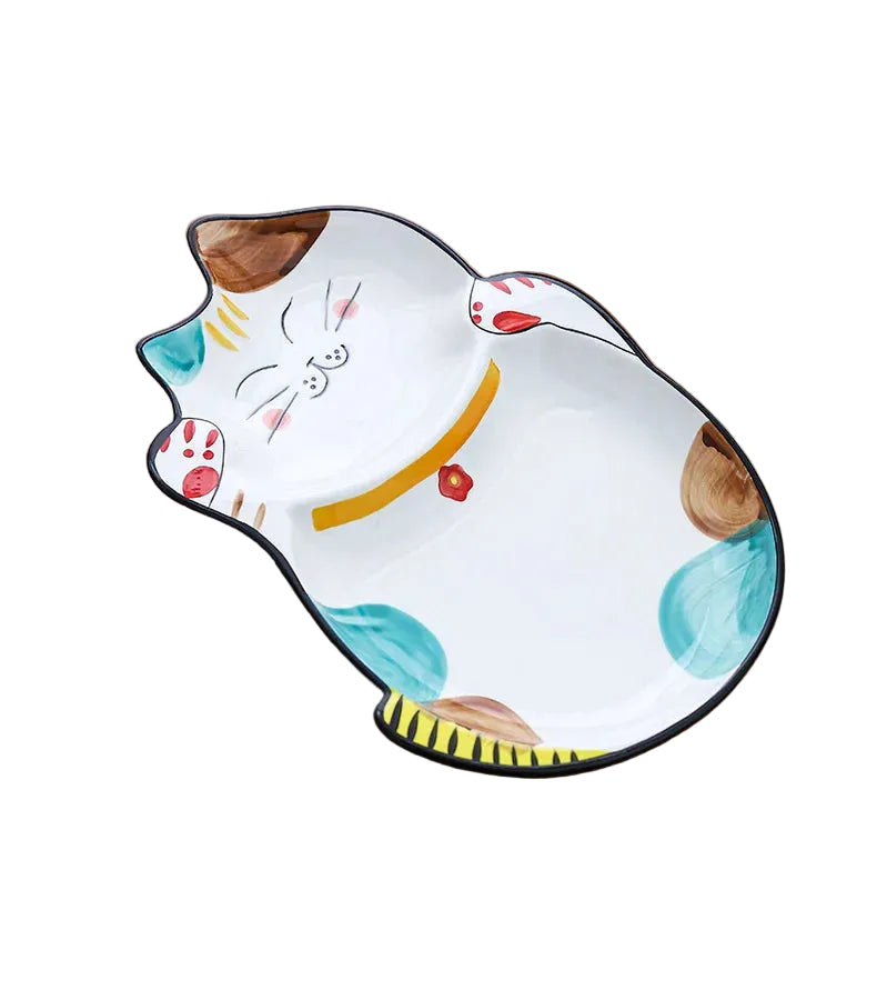 clHouse & Home
Cartoon cat ceramic plate UK
Korean style porcelain tableware
Cute cat dinner plate
Kids' animal shaped plate
Western-style steak dish
Creative kitchen supplies
Kawaii home decor UK
Durable porcelain fish plate
