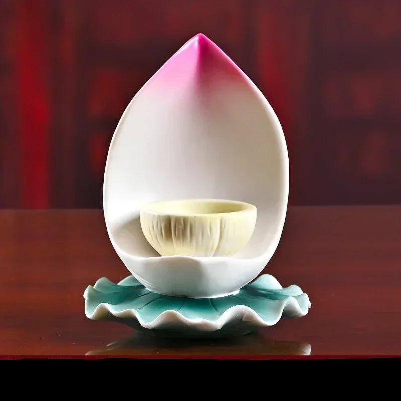 Unique Tranquility Spiritual Space Serene Atmosphere Peace Meditation Home Decor Harmony Handcrafted Calming Energy Buddhist Candlestick
spiritual decor
religious items
lotus serenity
lotus candle holder
Feng Shui
ceramic candle holder
butter candle holder
Buddhism
Buddha ware