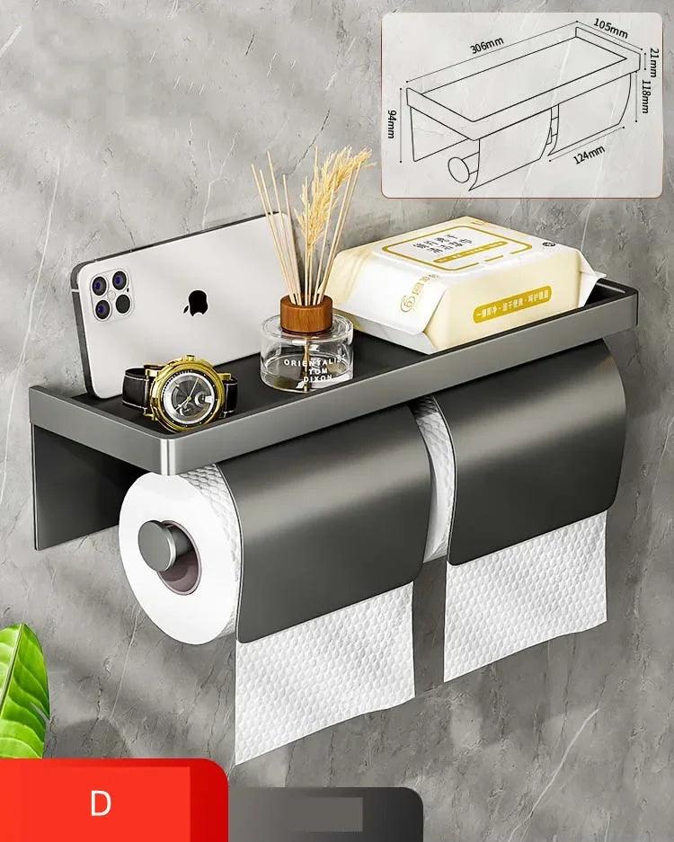 Versatile
Toilet Paper Holder
Stylish Upgrade Bathroom
Small Spaces
Rust-Resistant Organized Bathroom
Modern Bathroom
Minimalist
Elegant Bathroom
Easy Install
Easy Clean Modern
Durable Space-Saving