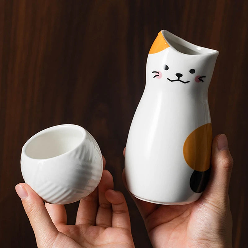 clHouse & Home
Cat design sake set UK
Japanese ceramic decanter
Kawaii cat kitchenware
Hand-painted sake cups
Tokkuri and Ochoko set
Traditional Japanese gift ideas
Unique ceramic tea set
Cat lover home decor
Lead-free ceramic drinkware