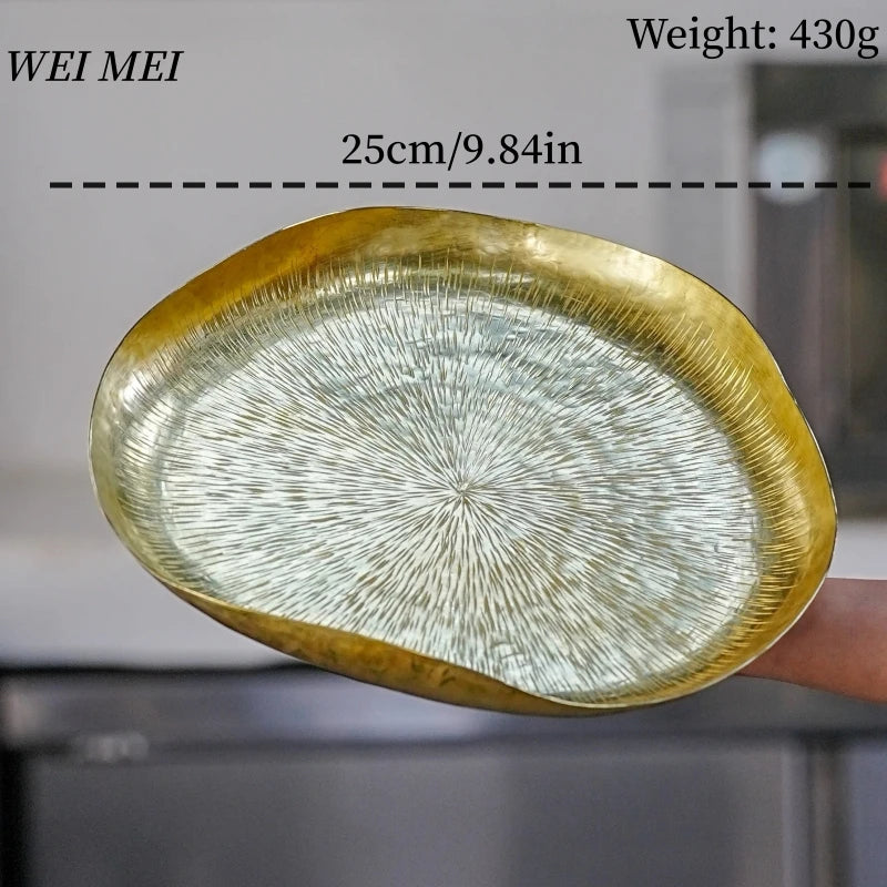 clHouse & Home
Vintage brass tray
Handcrafted fruit plate
Irregular cheese platter
Antique style coffee tray
Decorative brass tableware
Artisan food serving plate
Handmade brass home decor
rustic kitchen accessories
Gold-tone serving tray