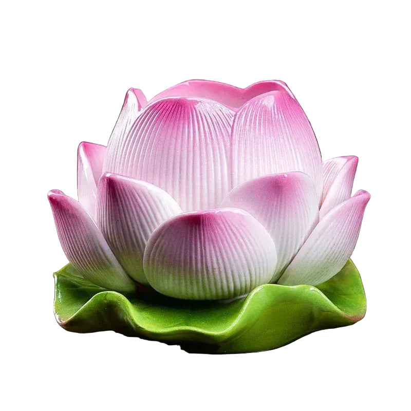 Ceramic lotus candle holder
Buddhist butter lamp holder
Feng Shui home decor UK
Lotus flower altar supplies
Spiritual home ornaments
Zen meditation accessories
Premium ceramic candle stand
High-grade Buddha ware
Decorative tea light holder