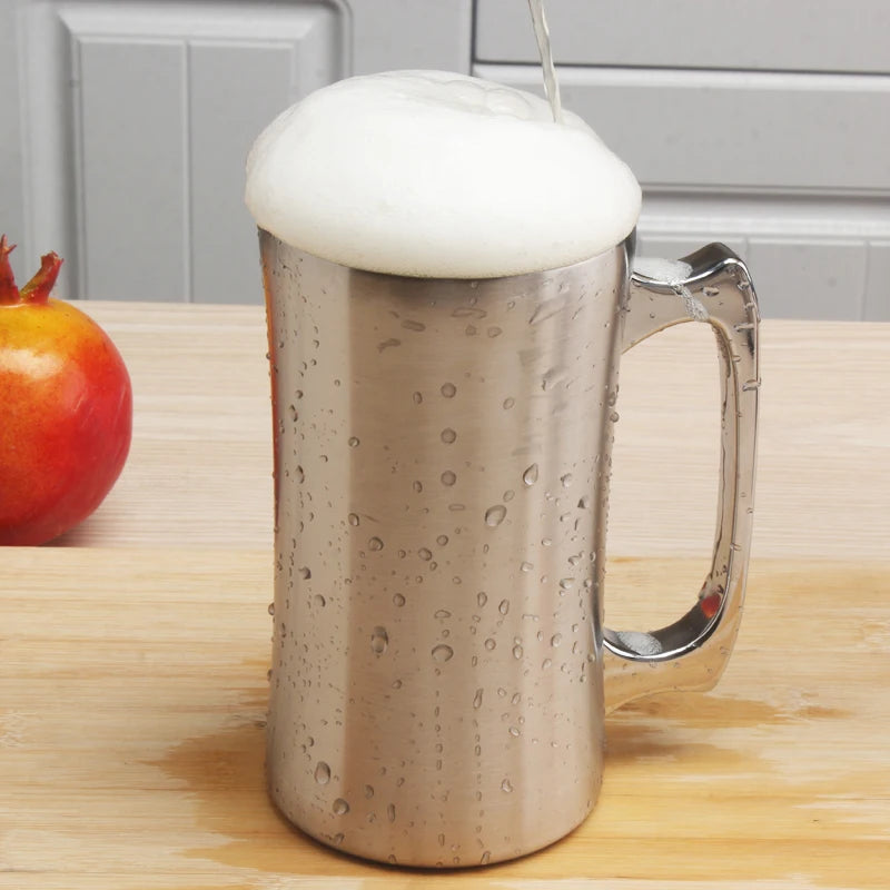 Insulated beer mug

Stainless steel beer stein

20oz travel tumbler

Double-wall thermal mug

Pint-sized insulated cup

Metal beer tankard

Vacuum insulated mug with handle

Durable camping mug

Thermal draft beer glass