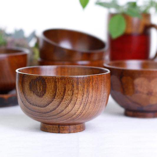 "Nara" Hand-Carved Jujube Wood Bowl