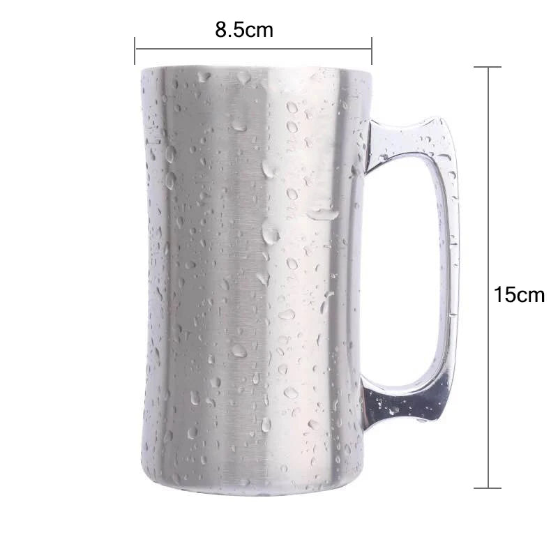 Insulated beer mug

Stainless steel beer stein

20oz travel tumbler

Double-wall thermal mug

Pint-sized insulated cup

Metal beer tankard

Vacuum insulated mug with handle

Durable camping mug

Thermal draft beer glass