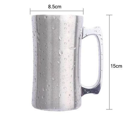 Insulated beer mug

Stainless steel beer stein

20oz travel tumbler

Double-wall thermal mug

Pint-sized insulated cup

Metal beer tankard

Vacuum insulated mug with handle

Durable camping mug

Thermal draft beer glass