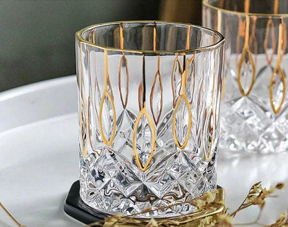 Timeless

Stunning

Luxurious

Handcrafted

Gold Rim

Gold Accents

Exquisite

Crystal Tumbler

Any Occasion