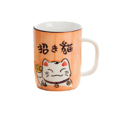 clHouse & Home
Japanese Maneki-neko coffee cup Large 400ml tea mug Hand-painted kitchen drinkware Kawaii lucky cat water cup Green handle ceramic mug Unique gift for cat lovers Oriental style tea ware

#UKHomeDecor #BritishHome #UKGifts #HomeDécorUK #ShopUK