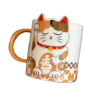 clHouse & Home
Lucky Cat ceramic mug UK Large 500ml porcelain cup Japanese Maneki-neko coffee mug Simple cartoon cat drinkware Office desk lucky cat mug Couple’s porcelain mug set Extra large tea cup UK Minimalist cat lover gift