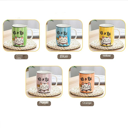 clHouse & Hme
Japanese Maneki-neko coffee cup Large 400ml tea mug Hand-painted kitchen drinkware Kawaii lucky cat water cup Green handle ceramic mug Unique gift for cat lovers Oriental style tea ware

#UKHomeDecor #BritishHome #UKGifts #HomeDécorUK #ShopUK