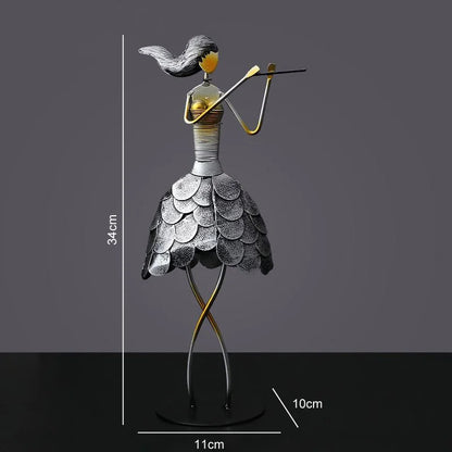 clHouse & Home
Wrought iron musician statues

Handcrafted metal figurines 

Jazz band home decor

Industrial music sculptures

Gift for music lovers

Bar and club table ornaments

Minimalist iron handicrafts

Office desk art figurines

Musical instrument statues