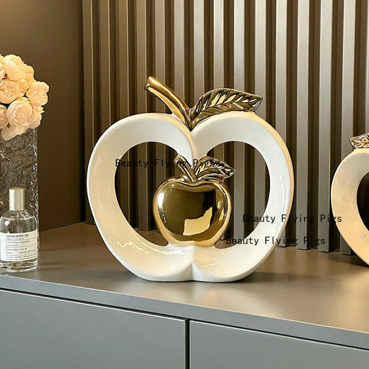 Ceramic apple ornament

Luxury home accessories

Modern living room decor

Wine cabinet handicrafts

Housewarming gift ideas

Niche home ornaments

Contemporary ceramic sculpture

Artisan home decor UK

Minimalist mantelpiece accessory