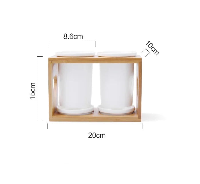 Japanese ceramic chopstick holder Anti-mildew chopstick storage Ceramic kitchen drainer rack Zen kitchen accessories Hygienic utensil holder Draining chopstick box Ceramic cutlery organiser Minimalist kitchen storage Sustainable kitchenware