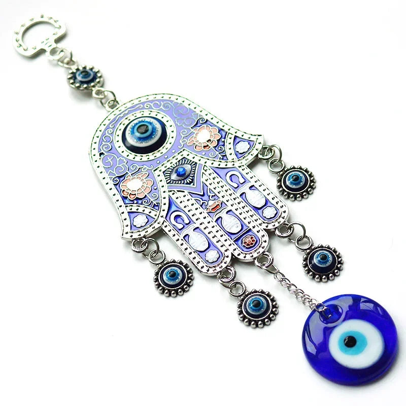 "Guardian Harmony" Hamsa & Evil Eye Wall Chime