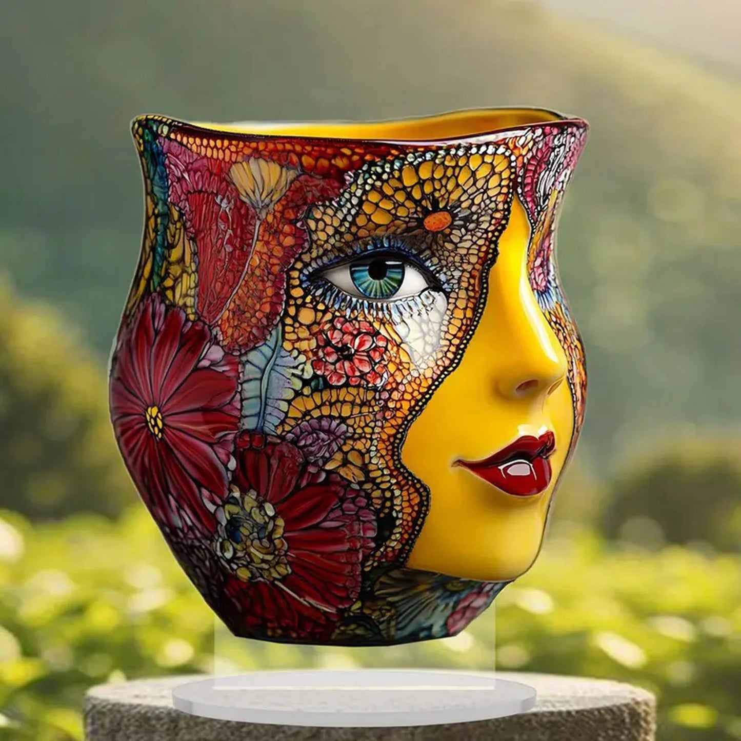 2D Bohemian Face Ornament