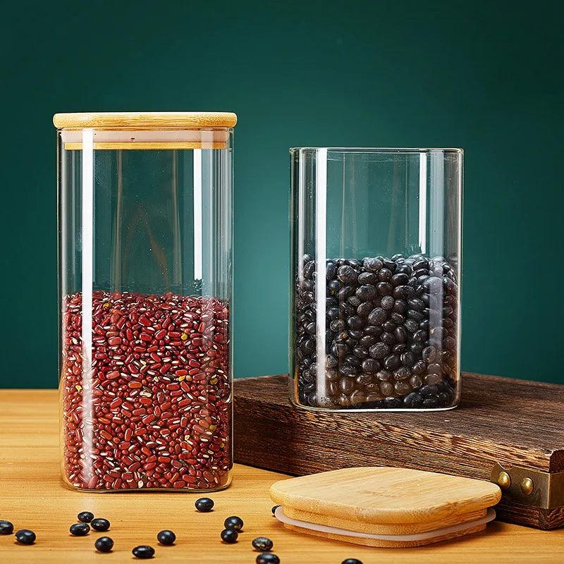 Stylish Eco-Friendly Glass Storage Jars

Square Glass Storage Jars

Square Glass Jars

Pantry Organization

Modern

Kitchen Decor

food Storage Square Glass Jars

Elegant

Easy to Clean Kitchen Upgrade

Durable

Dry Goods Storage

Bamboo Lids