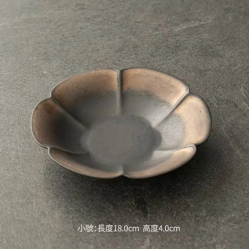 "Petal Form" Wabi-Sabi Ceramic Dish