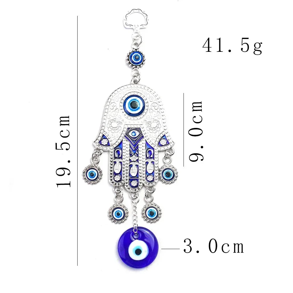 "Guardian Harmony" Hamsa & Evil Eye Wall Chime