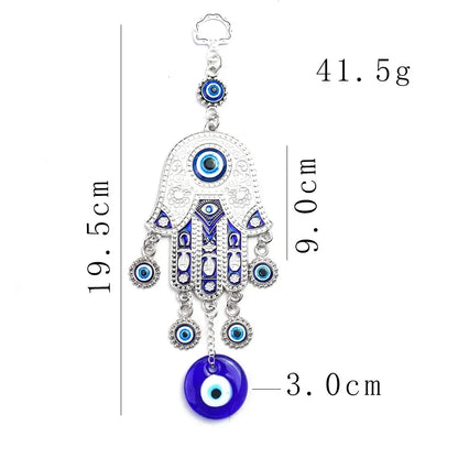 "Guardian Harmony" Hamsa & Evil Eye Wall Chime