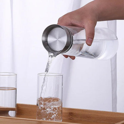 Carafe en verre pour eau chaude/froide : un rangement élégant pour vos boissons préférées