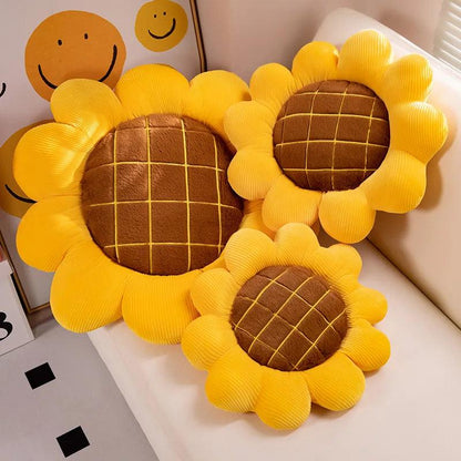 Sunflower Pillow Plush Pillow Home Decor Bedroom Decor Nursery Decor Soft Cuddly Gifts Sunny Cozy
