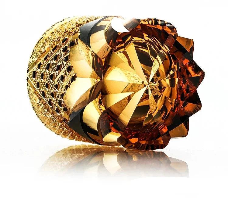 Whiskey Glass Amber Crystal Handcrafted Luxury Elegant Unique Hand-Cut Special Occasions Connoisseur

Utensils Drinkware

Home Decor Gift