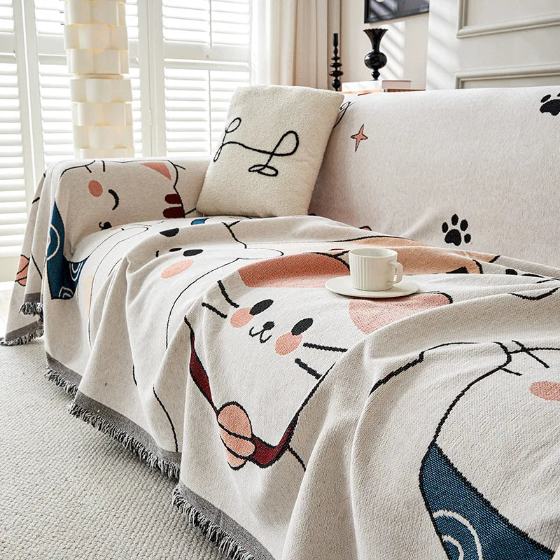 Thicken chenille blanket

Cartoon sofa cover

Winter couch throw

Office nap shawl

Non-slip furniture protector

Cute cotton thread blanket

Multi-purpose sofa towel

Decorative armchair cover

Nursery furniture throw