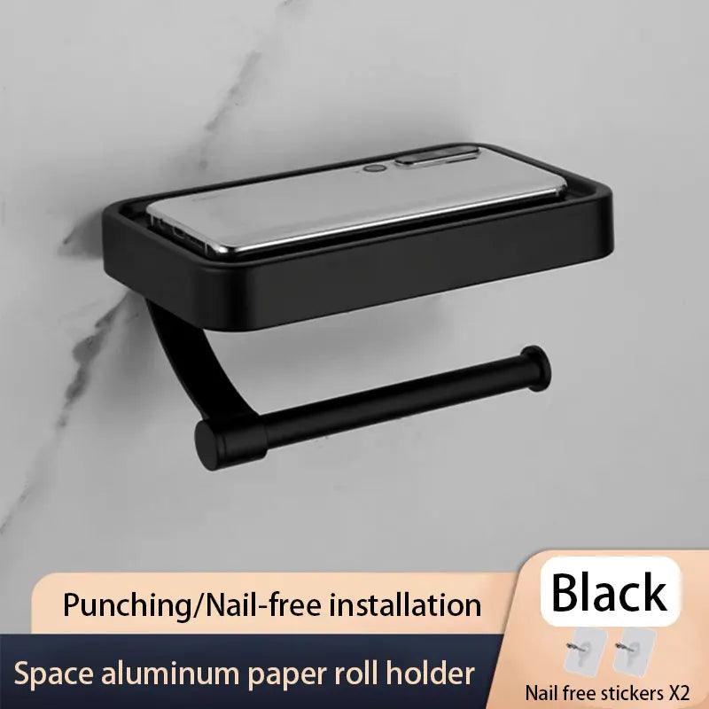Toilet Paper Holder, Stylish, Modern, Easy Install Durable, Rust-Resistant, Bathroom Space-Saving, Small Bathrooms, Easy Use  Decorative, Elegant, Bathroom Organized, Functional, Easy Clean