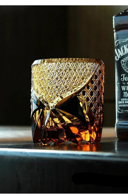 Whiskey Glass Amber Crystal Handcrafted Luxury Elegant Unique Hand-Cut Special Occasions Connoisseur

Utensils Drinkware

Home Decor Gift