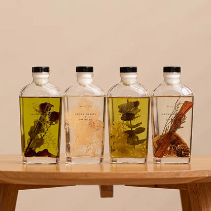 "Botanical Dreams" reed diffuser 160ml — all four fragrances: Encounter, Summer Time, Rose Orange Blossom and White Tea — CL House