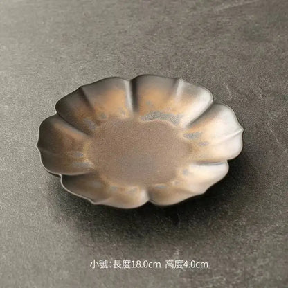 "Petal Form" Wabi-Sabi Ceramic Dish