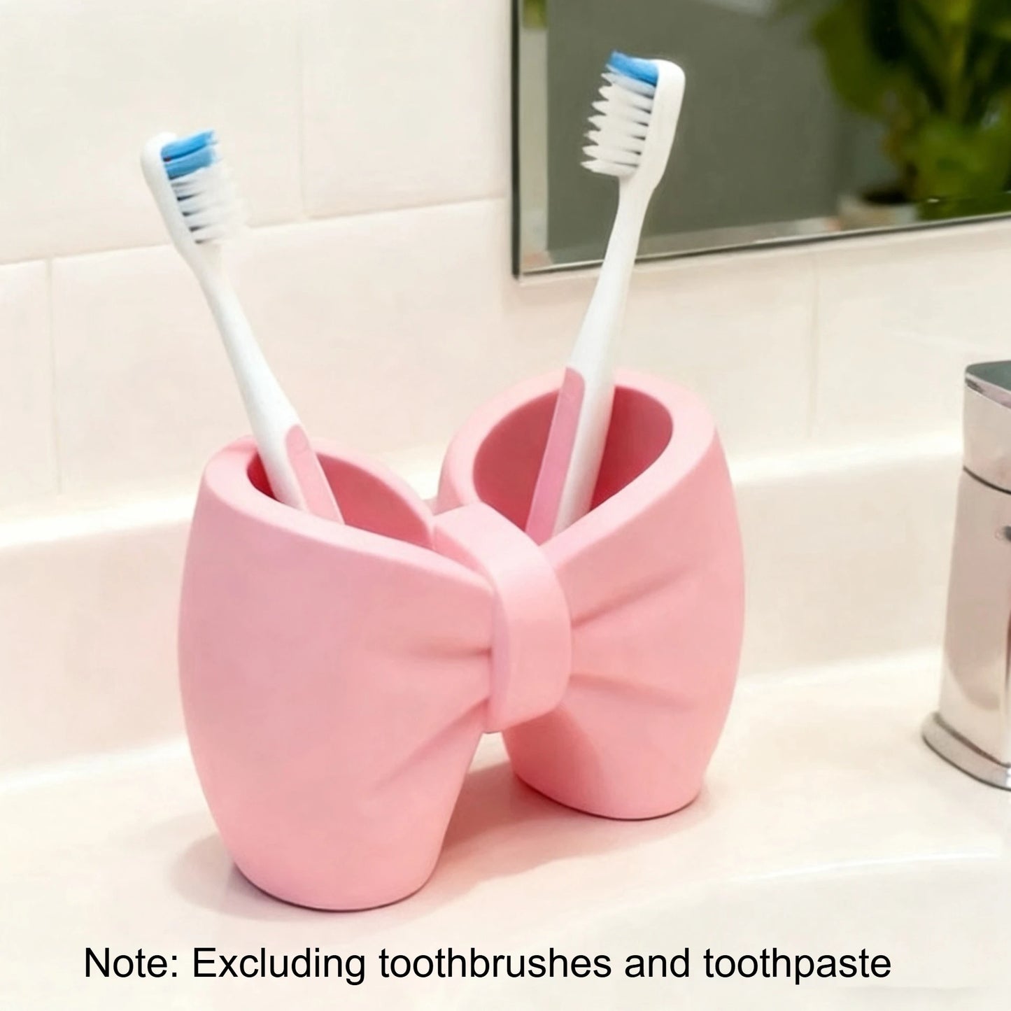 clHouse & Home
Bow toothbrush holder Creative pen pot Coquette room decor Ribbon makeup brush holder Freestanding bathroom accessories Cute desk tidy Pink bow organiser Vanity storage ideas Small bedroom ornaments