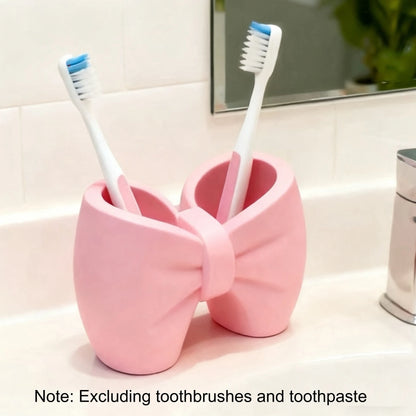 clHouse & Home
Bow toothbrush holder Creative pen pot Coquette room decor Ribbon makeup brush holder Freestanding bathroom accessories Cute desk tidy Pink bow organiser Vanity storage ideas Small bedroom ornaments