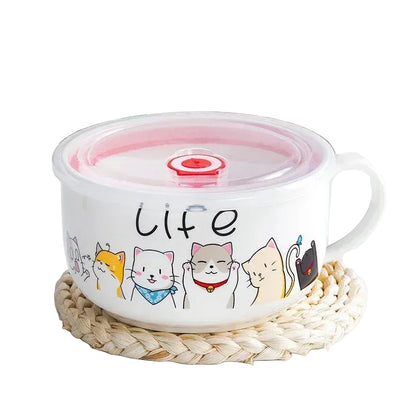 clHouse & Home
Japanese style noodle bowl Decorative ceramic cereal bowl Aesthetic kitchen supplies

Ceramic noodle bowl with lid Large ramen bowl cartoon Cute salad bowl with cover

Cartoon kitchen tableware Microwave safe ceramic food container Large soup bowl for home