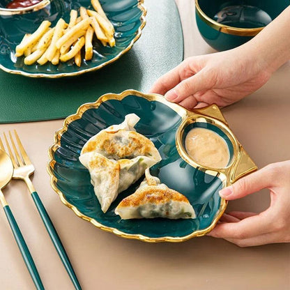 Unique

Sushi Serving Plate

Stylish

Kitchen Decor

Japanese Tableware

Handmade

Gift

Ceramic Sushi Plate ceramic jiaozi dish, dumpling plate, sushi plate, light luxury tableware, irregular plate, Phnom Penh plate, home decoration, dining table decor, ceramic dish, kitchenware