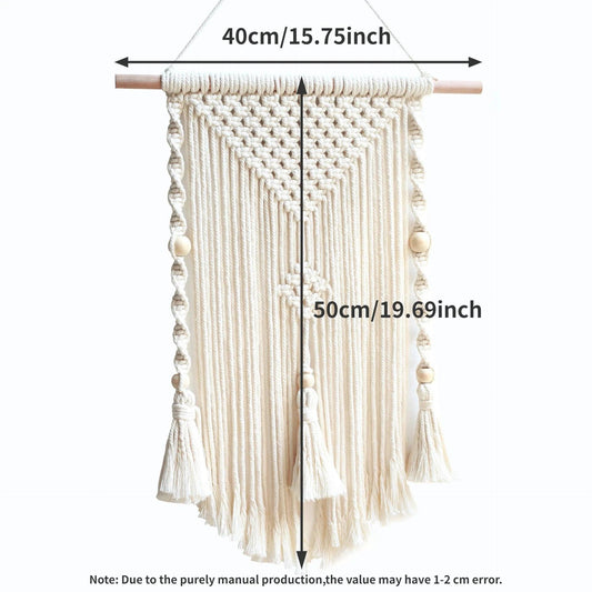 Sustainable

Nature

Natural Fibers

Minimalist Homes

Macrame Wall Decor

Macrame Wall Art

Handmade

Ethical

Eco-Friendly Macrame Wall Hanging

Boho Decor

Boho Chic