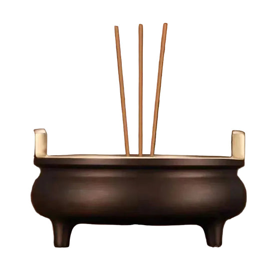 "Ding" pure copper tripod incense burner — CL House Candles & Fragrance