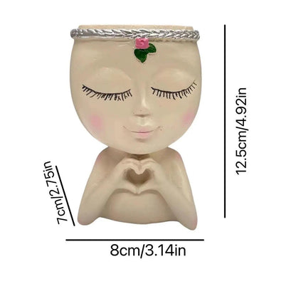 Whimsy

Unique

Succulents

Stylish

Small Plants Girl Face Vase

Room Ceramic Vase

Quirky

Plant Lovers Home Decor

Indoor Plants

Home Decor Flower Vase

Handmade

Girl Face Vase

Gift

Fun

Face

Cute

Creative