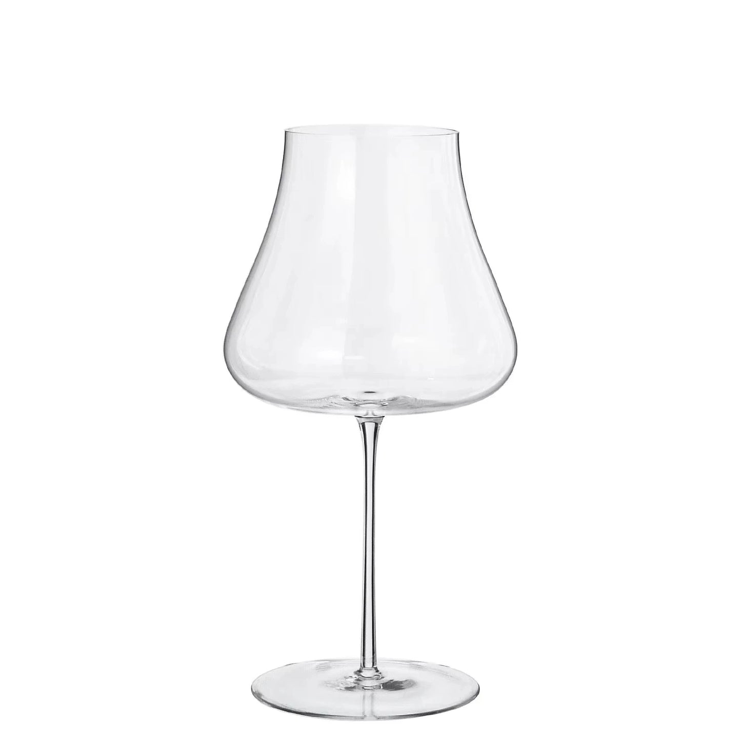"Sommelier" wide bowl crystal wine glass, 700ml capacity, elegant long stem — CL House Drinkware collection