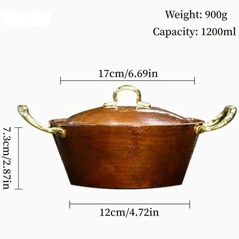 clHouse & Home
Copper pasta pot 

Small hammered soup pot

Portable copper  pan

Handcrafted copper cookware

Thickened bottom copper pot

Vintage mini stockpot

Artisan kitchenware copper