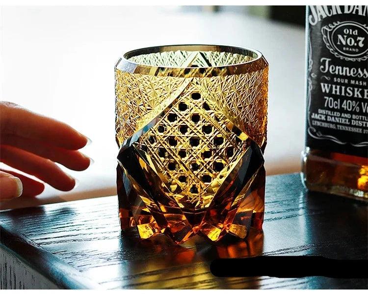 Whiskey Glass Amber Crystal Handcrafted Luxury Elegant Unique Hand-Cut Special Occasions Connoisseur

Utensils Drinkware

Home Decor Gift